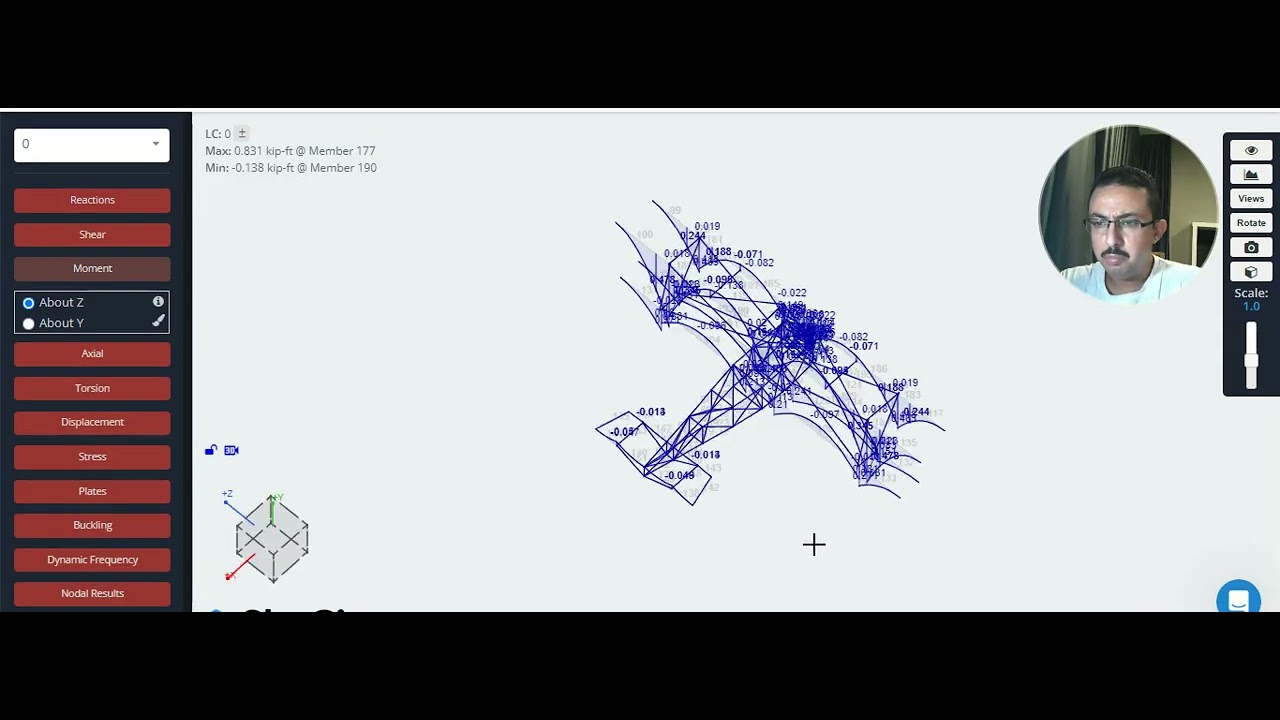 small plane ( linear static analysis ) 1 - YouTube