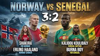 Norway vs Senegal Highlights 3:2 |World Cup 2026| Shakira & Burna Boy Style Attack Storm Dai Dai!