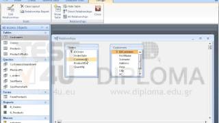 Create a relationship between the IDCustomer field of the Customers table and the CustomerID...