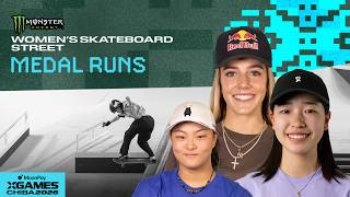 Monster Energy Women's Skateboard Street: TOP 3 MEDAL RUNS | MoonPay X Games Chiba 2026