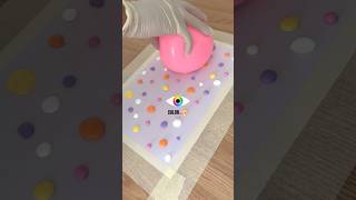 Abstract Art Using a Balloon 🎈🤩 What will drops of pastel acrylic paint turn into? #colormixing