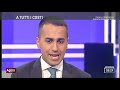 Luigi Di Maio ospite ad "Agorà" in onda su Rai3 . 5/10/2018