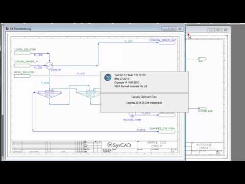 SysCAD Tutorial - Section 7.7 Copy and Paste