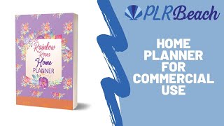 Rainbow Rose Home Planner - Commercial Use Printable Template screenshot 5