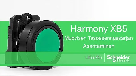 Harmony XB5 Tasopainonappien asentaminen tasoasennussarjan avulla