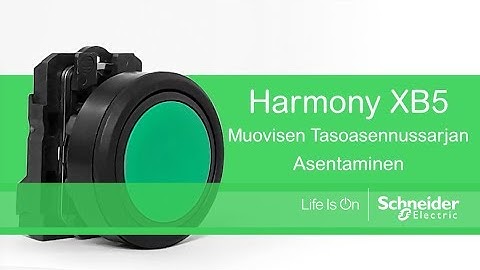 Harmony XB5 Tasopainonappien asentaminen tasoasennussarjan avulla
