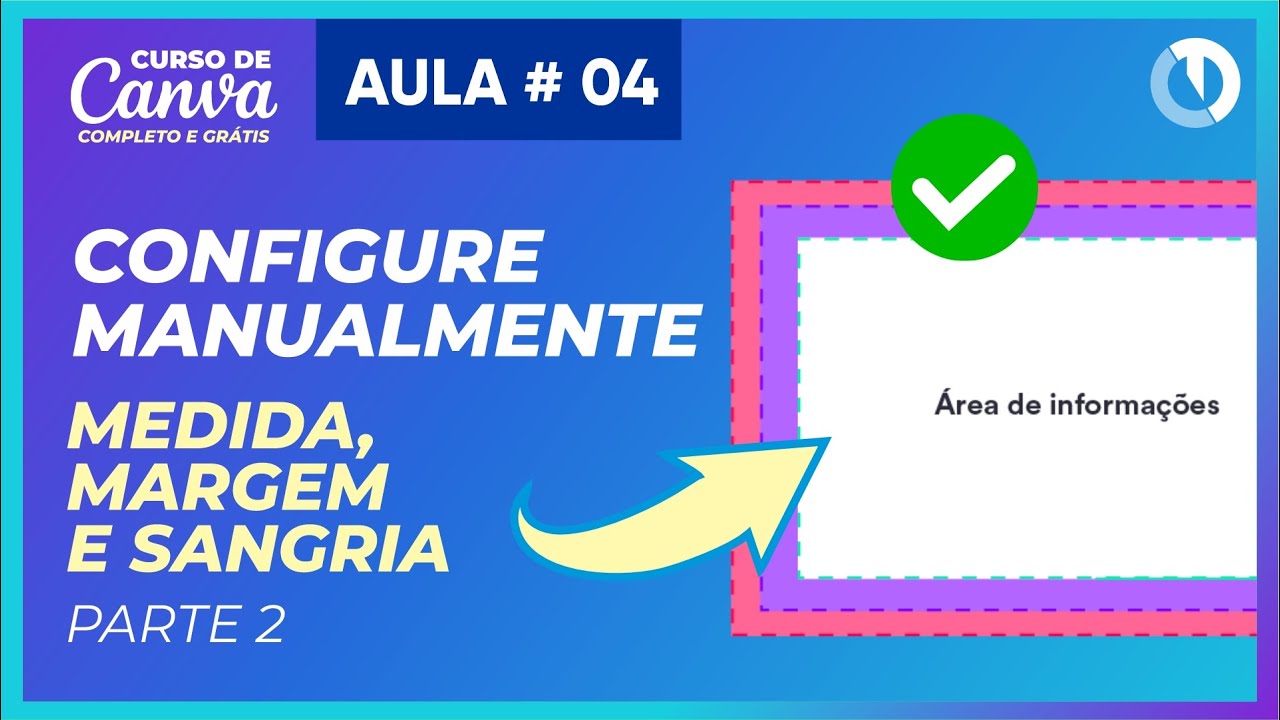 Como colocar sangria no Canva fácil (Curso de Canva Grátis)