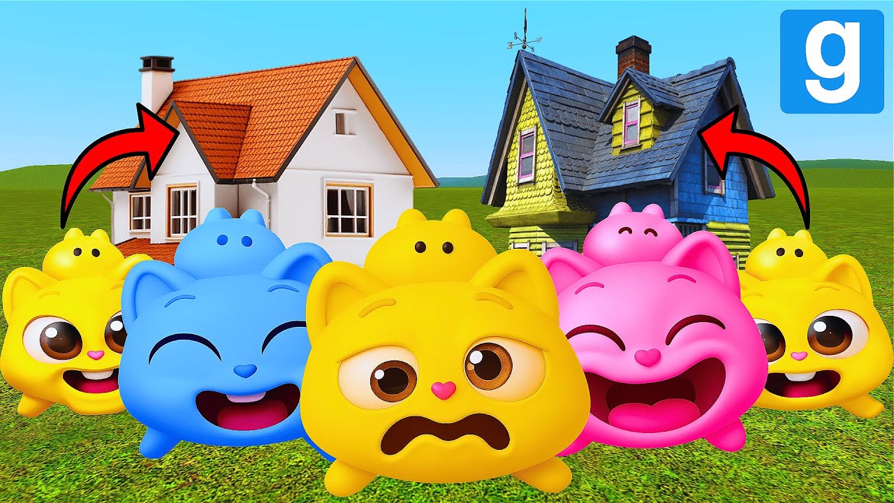 Ninimo FAMILY Vs HOUSES | Garry’s Mod Nextbots