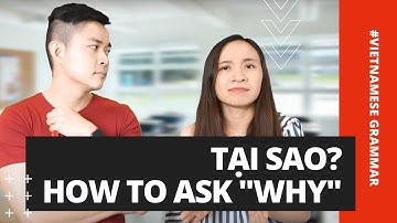 HOW TO ASK "WHY" IN VIETNAMESE - QUESTION WORD- TẠI SAO?