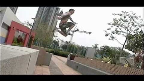 Parkour Hong Kong slowmotion. YannickBen.
