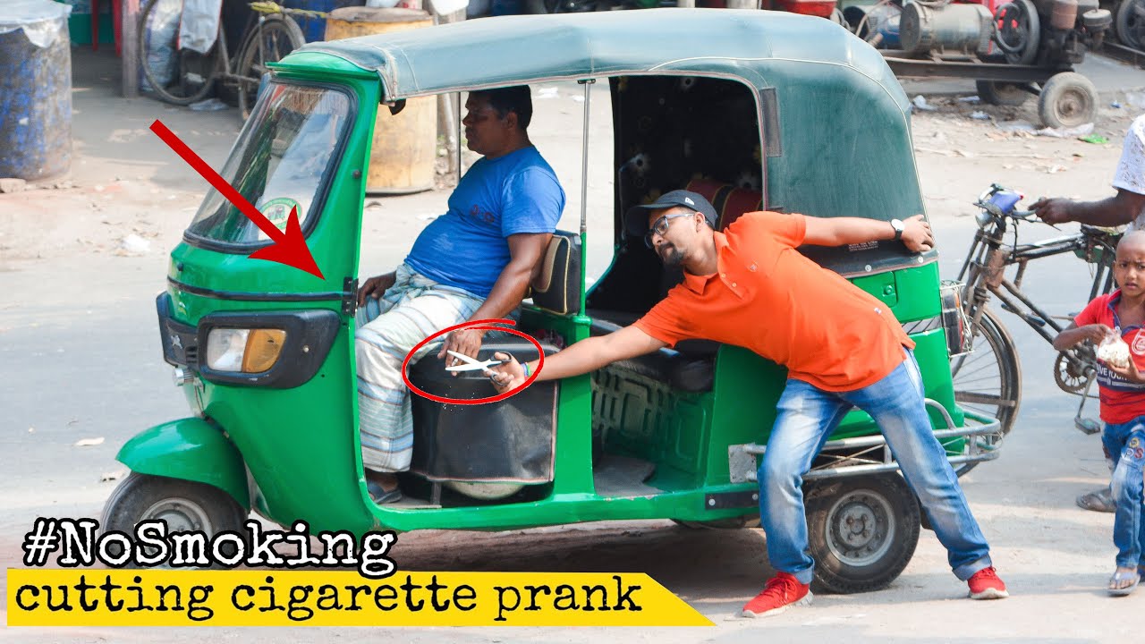 Cutting People's Cigarettes PRANK | STOP Smoking Prank (Part 4) By 4 Minute FUN