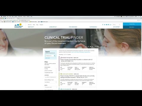CF Foundation | Clinical Trial Tool Demo