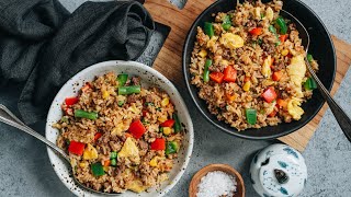 Easy Beef Fried Rice (牛肉炒饭) Recipe