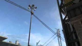 Call of Duty: Black Ops - Epic Random Tomahawk Kill Across The Map Bounces off of Light Post!!!