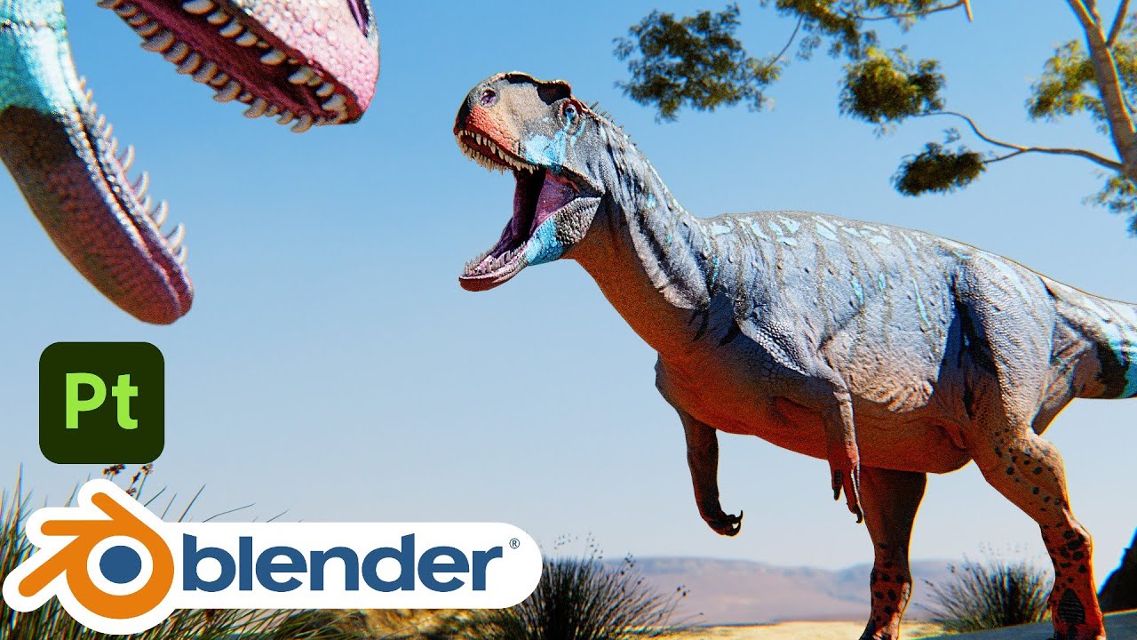 The Uncrowned King of Jurassic: YANGCHUANOSAURUS | Blender 4.5