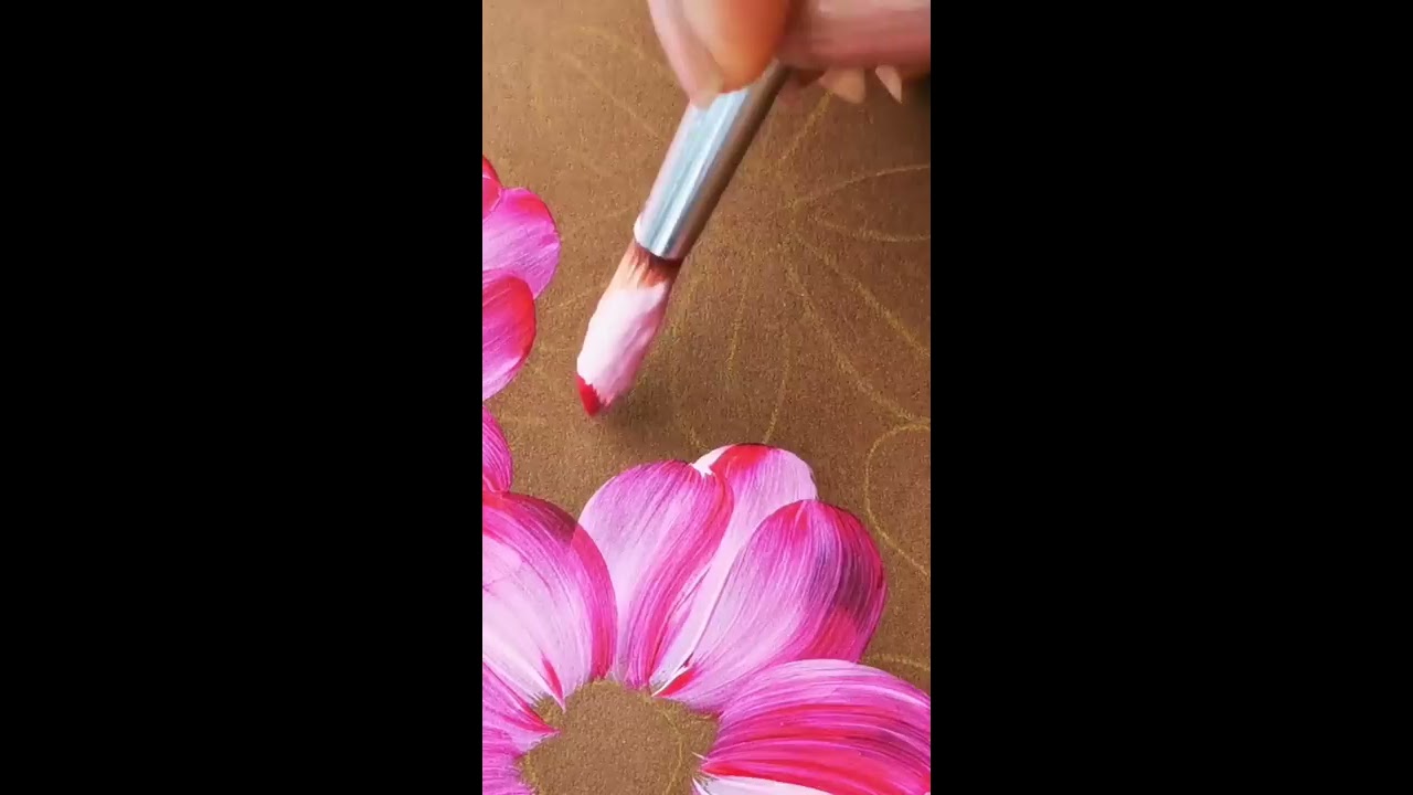 QUICK And EASY Flower Painting Shorts Step By