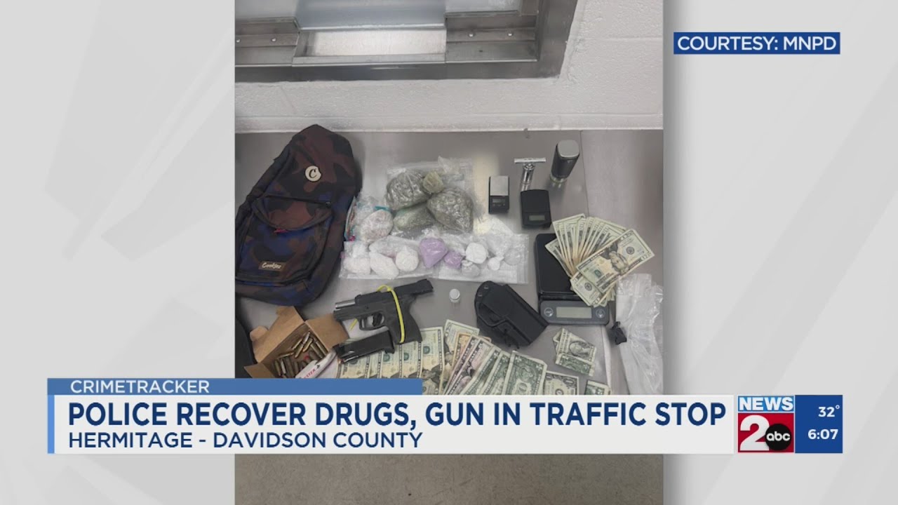 Police recover drugs, gun in traffic stop - YouTube