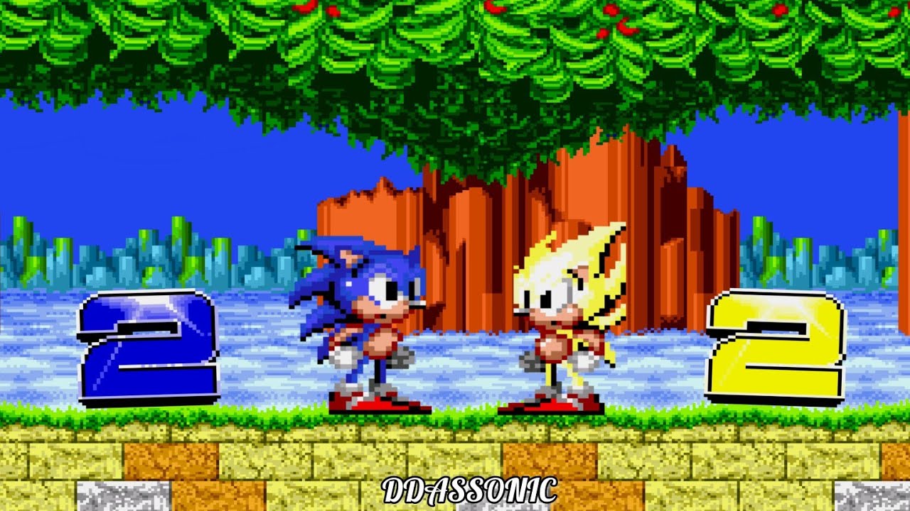 Box Art Sonic 2 V0.2 - Super Mode • Sonic Hack Longplay - YouTube