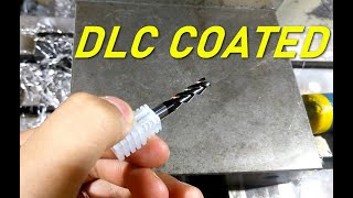 Testing a DLC (Diamond-like carbon) coated end mill on 6061 aluminium alloy