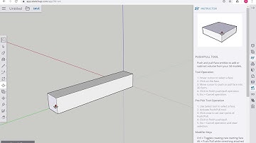 SketchUp video 1 - Select Tool, Hand Tool, Push-Pull Tool and how to ZOOOOOM