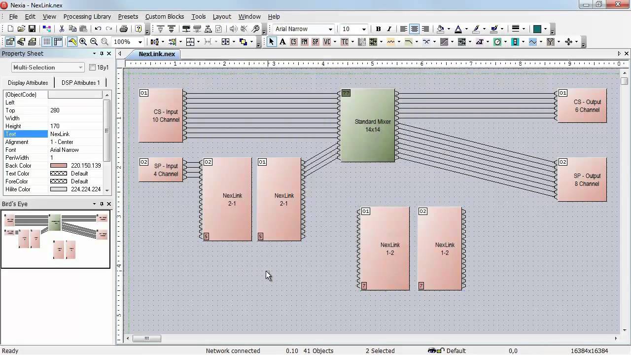 Biamp nexia software