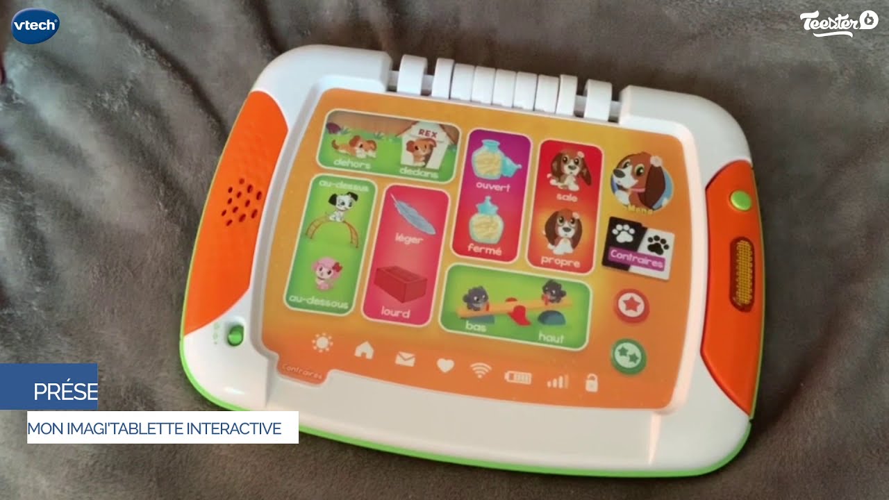VTech - Mon Imagi'Tablette Bébé Interactive - Jouet Éducatif 2-5 Ans - Version Française - Couleurs, Formes & Chiffres