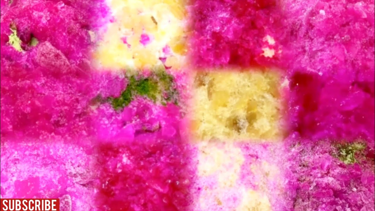 REQUESTED VIDEO | ASMR QIAN YELLOW & PINK MIX JEWELRY SHAVED ICE EATING