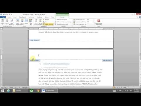 Hướng dẫn cách làm Header và Footer đẹp trong Word 2010