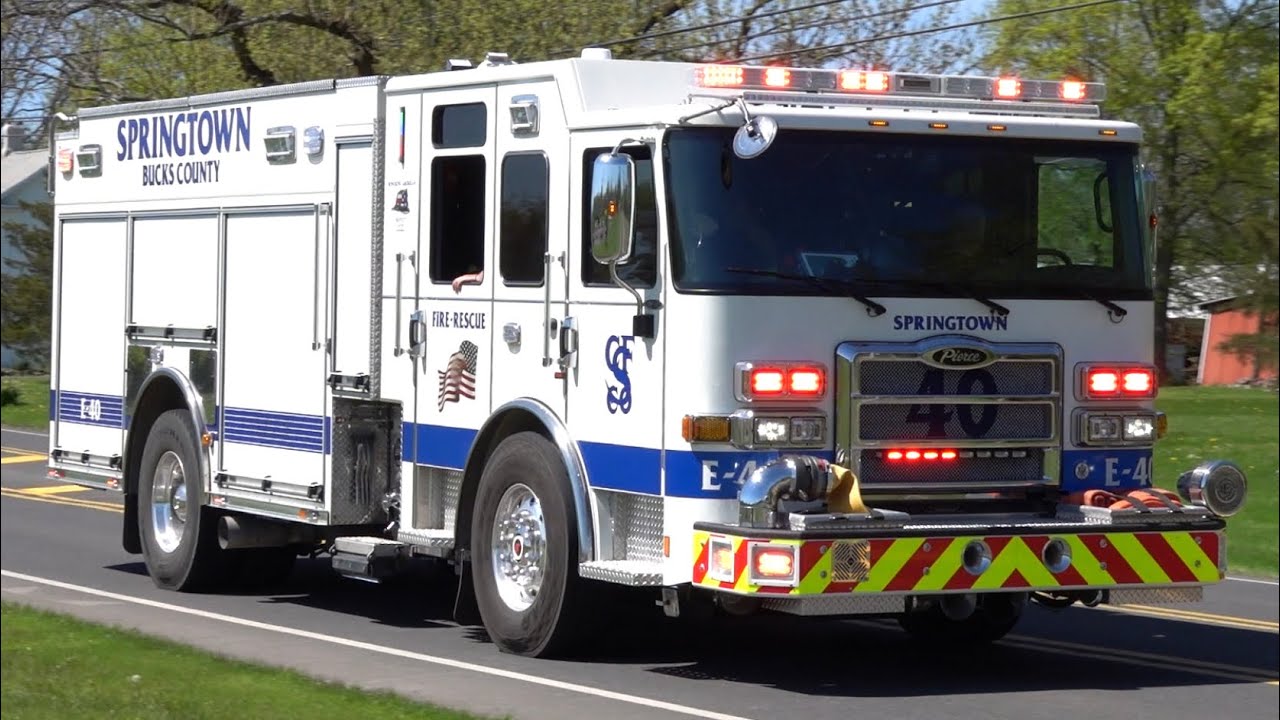 Springtown Community Fire Company Engine 40 Responding 5/1/21 YouTube