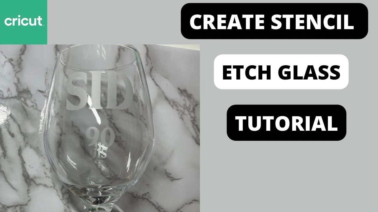DIY Glass Etching Tutorial: How to Create & Apply a Stencil with Cricut Design Space