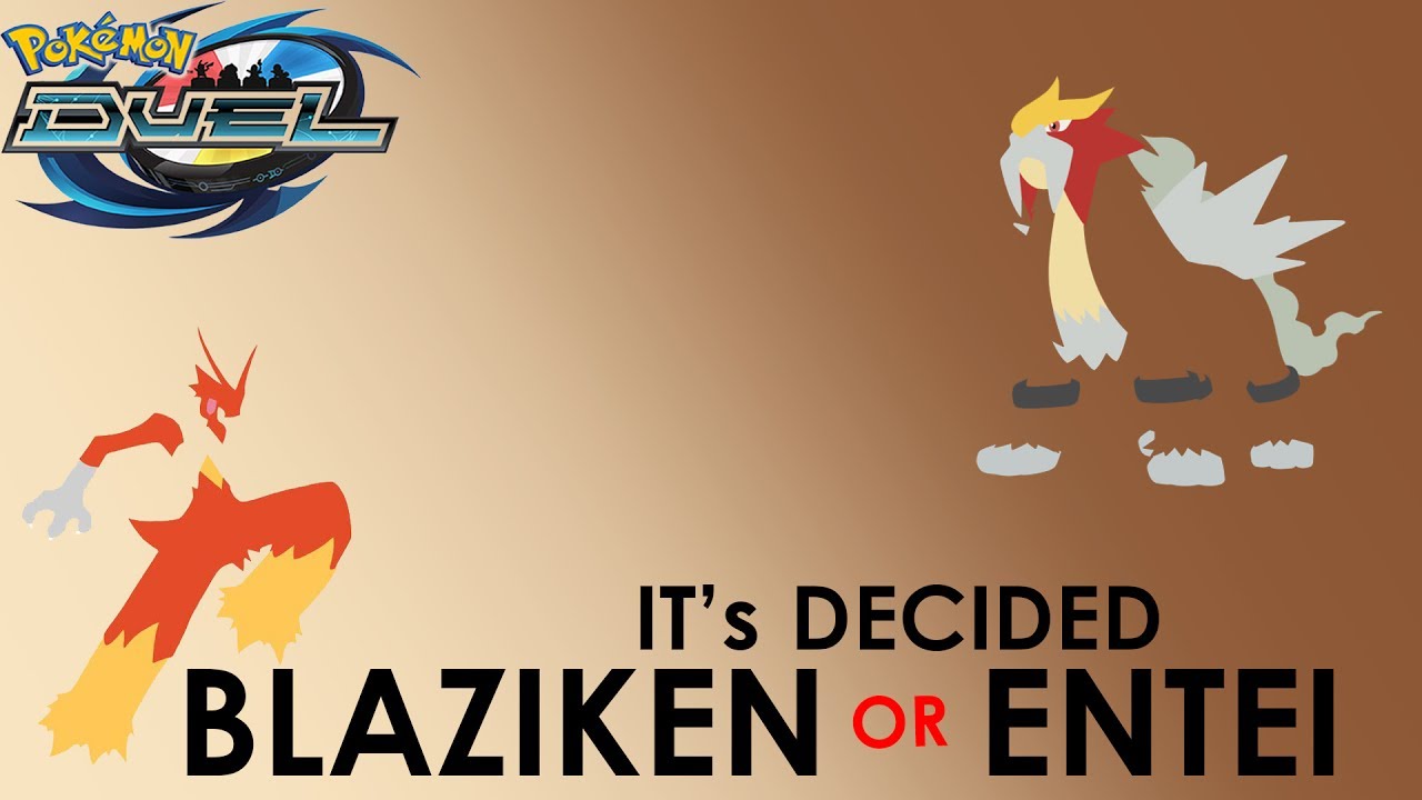 Blaziken or Entei, and a battle with the new figure! pokemon duel!