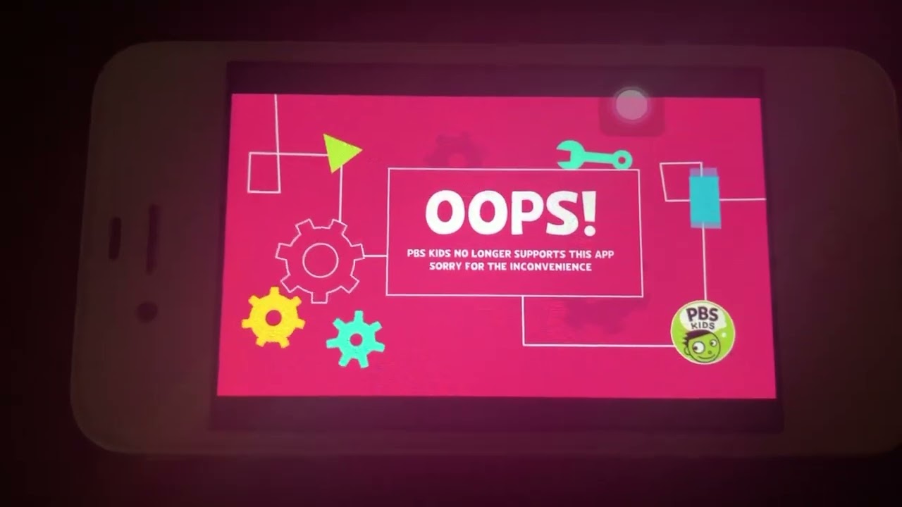 PBS Kids no longer supports the app