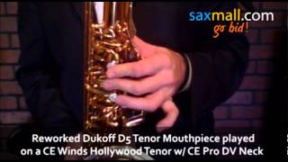 Saxmall.com & CEWinds.com Reworked Dukoff D5 Tenor Saxophone mouthpiece Fly Me To the Moon Body &