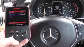 iCarsoft i980 Mercedes Diagnostic Tool ABS ESP Light Reset Guide screenshot 4