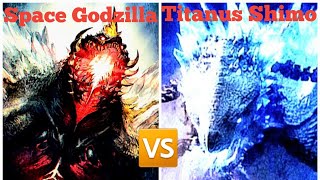 #animal art # Space godzilla  vs Titanus Shimo #animal lover # 