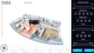 Interactive visualization of real estate property in unity3d