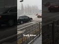 South Korea snowing