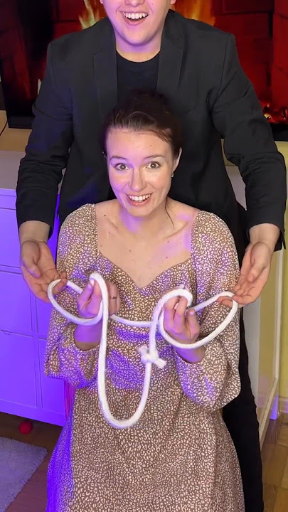 Rope magic trick रस्सी का जादू  #magic #shorts #funny