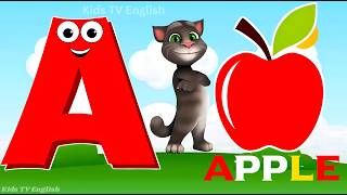 Alphabet, ABC song, ABCD, A to Z, Kids rhymes, collection for writing along dotted lines for toddler
