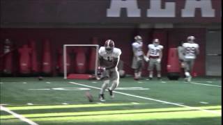 Bo Scarbrough makes his Alabama debut in practice