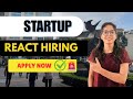 Frontend Developer (React.js) Hiring 🚀 | Fresher &amp; Experienced | IT Company Jobs 2026