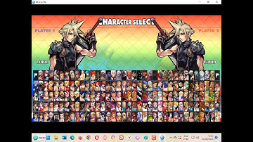 Cloud Strife from Final Fantasy In CVS POTS Style Adapted for Capcom Vs SNK Evolution Kore