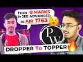 Dropper to topper from 8 to iit bombay  drop year strategy ftphysicswallah iit motivation