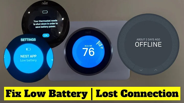 ✅NEST Thermostat | Low Battery | Lost Connection | Your Thermostat Needs to Shut Down to Save Power