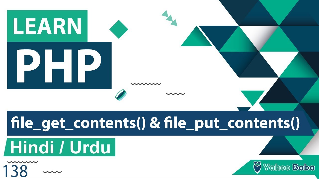 file get content php  Update 2022  PHP File_put_contents \u0026 File_get_contents Tutorial in Hindi / Urdu