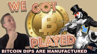 THESE BITCOIN CRYPTO DIPS ARE MANUFACTURED. WE’RE BEING PLAYED. screenshot 1