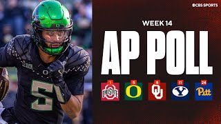 AP Top 25 Poll Released 🚨: Oregon moves up 2 spots, Oklahoma remains at No. 8, Pittsburgh at No. 24