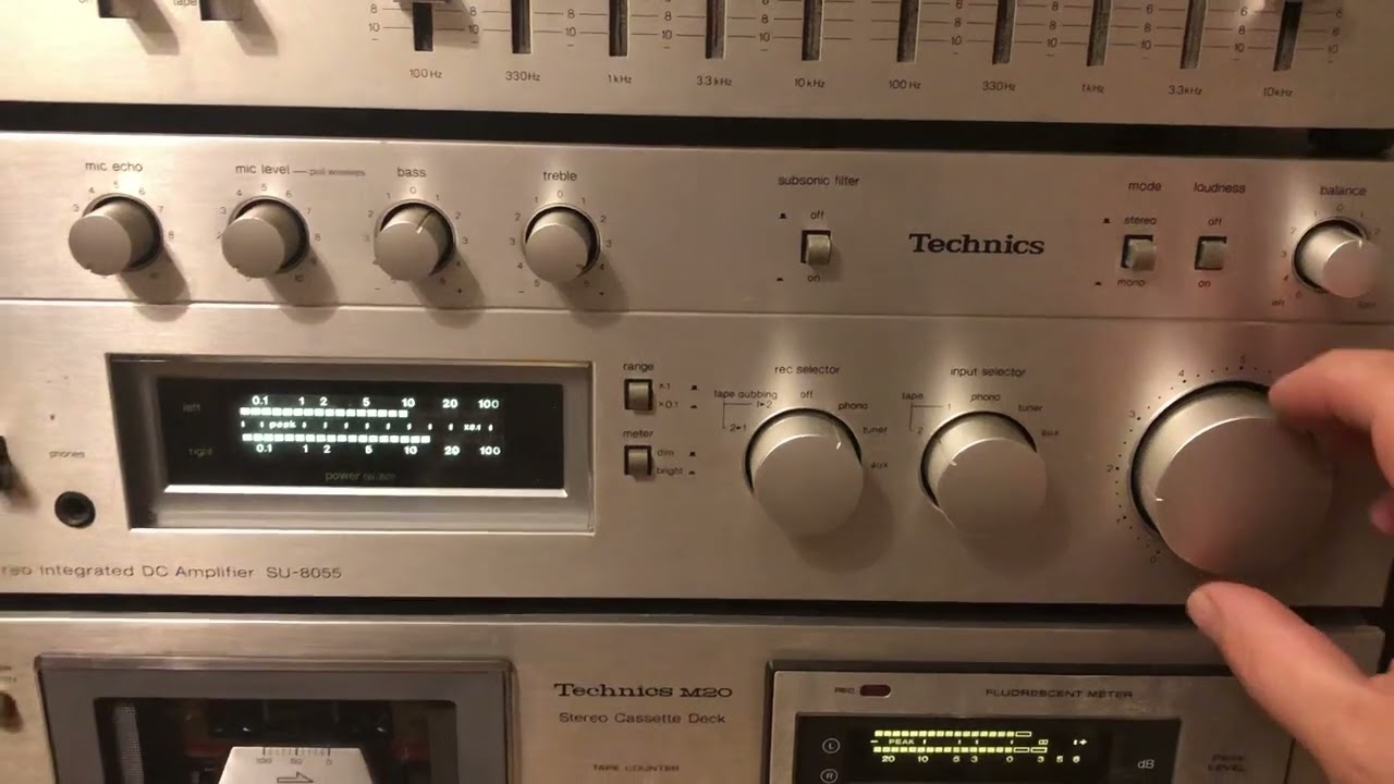 Technics SU 8055 amplifier - YouTube