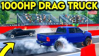 I BUILT A 1000HP SHORT BED DRAG TRUCK IN APM | Roblox American Plains Mudding