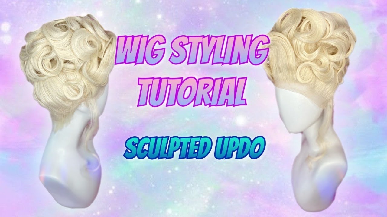 Wig Styling Tutorial | Creating sculpted curls for updo's | Timelapse